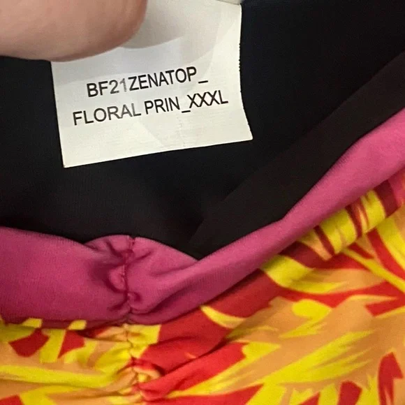 New! BFyne Zena floral bikini swim top 10600 - Picture 6 of 8